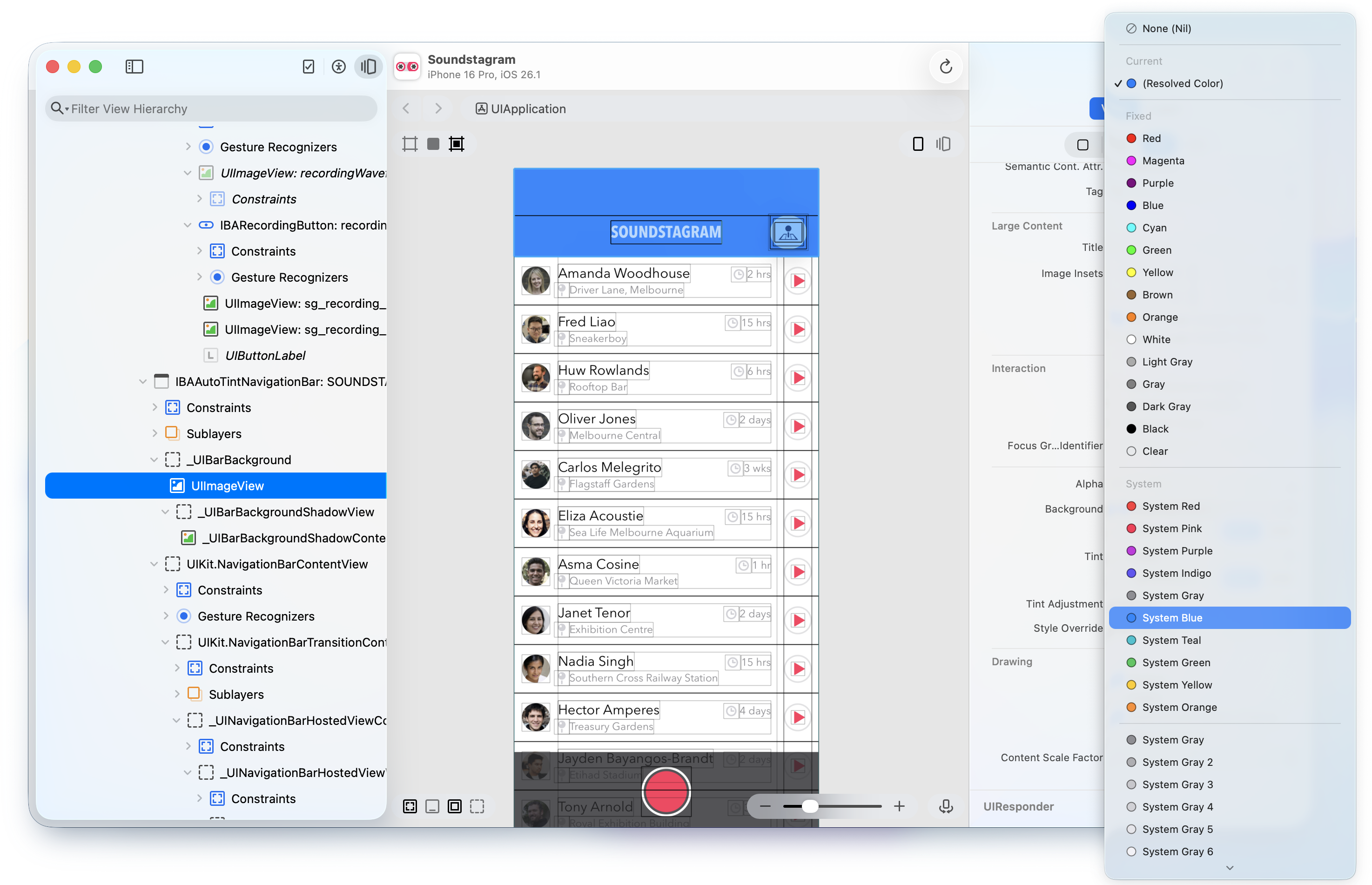 Screen shot of Reveal